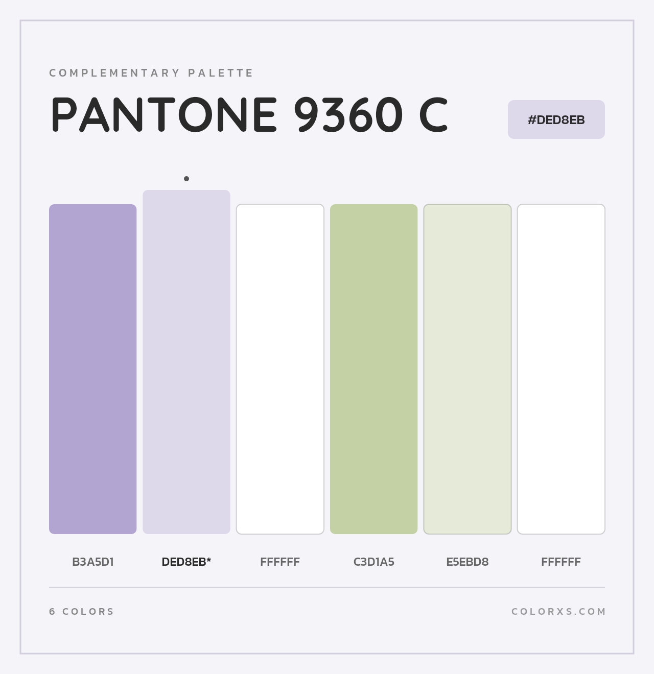 PANTONE 9360 C - Complementary Color Palette