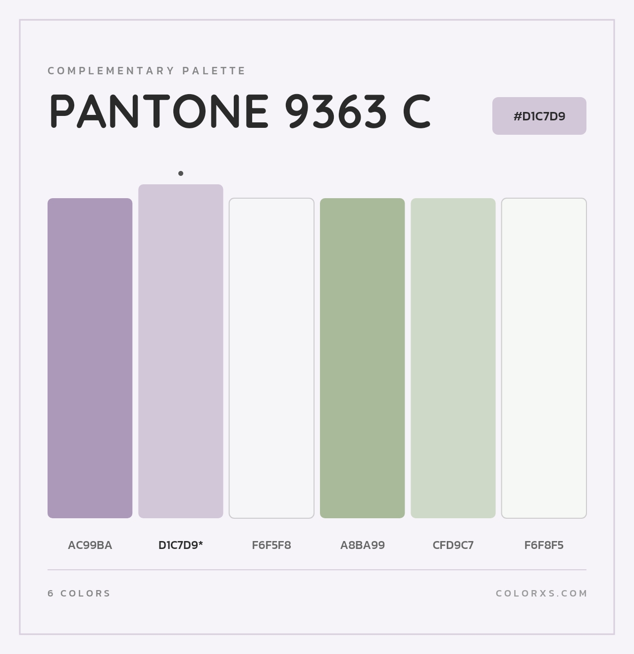 PANTONE 9363 C - Complementary Color Palette