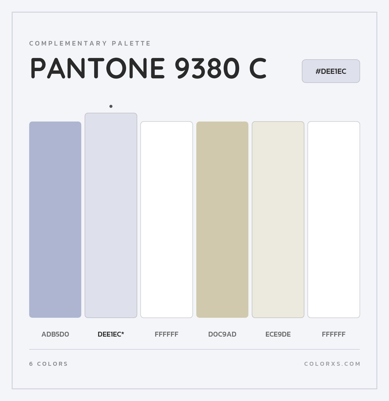 PANTONE 9380 C - Complementary Color Palette