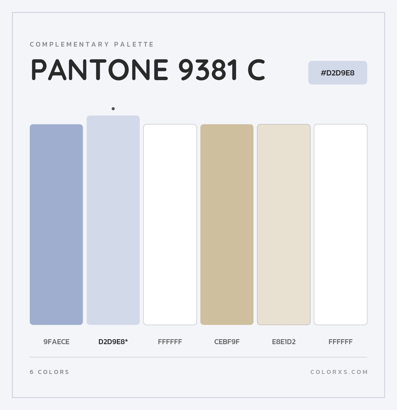 PANTONE 9381 C - Complementary Color Palette