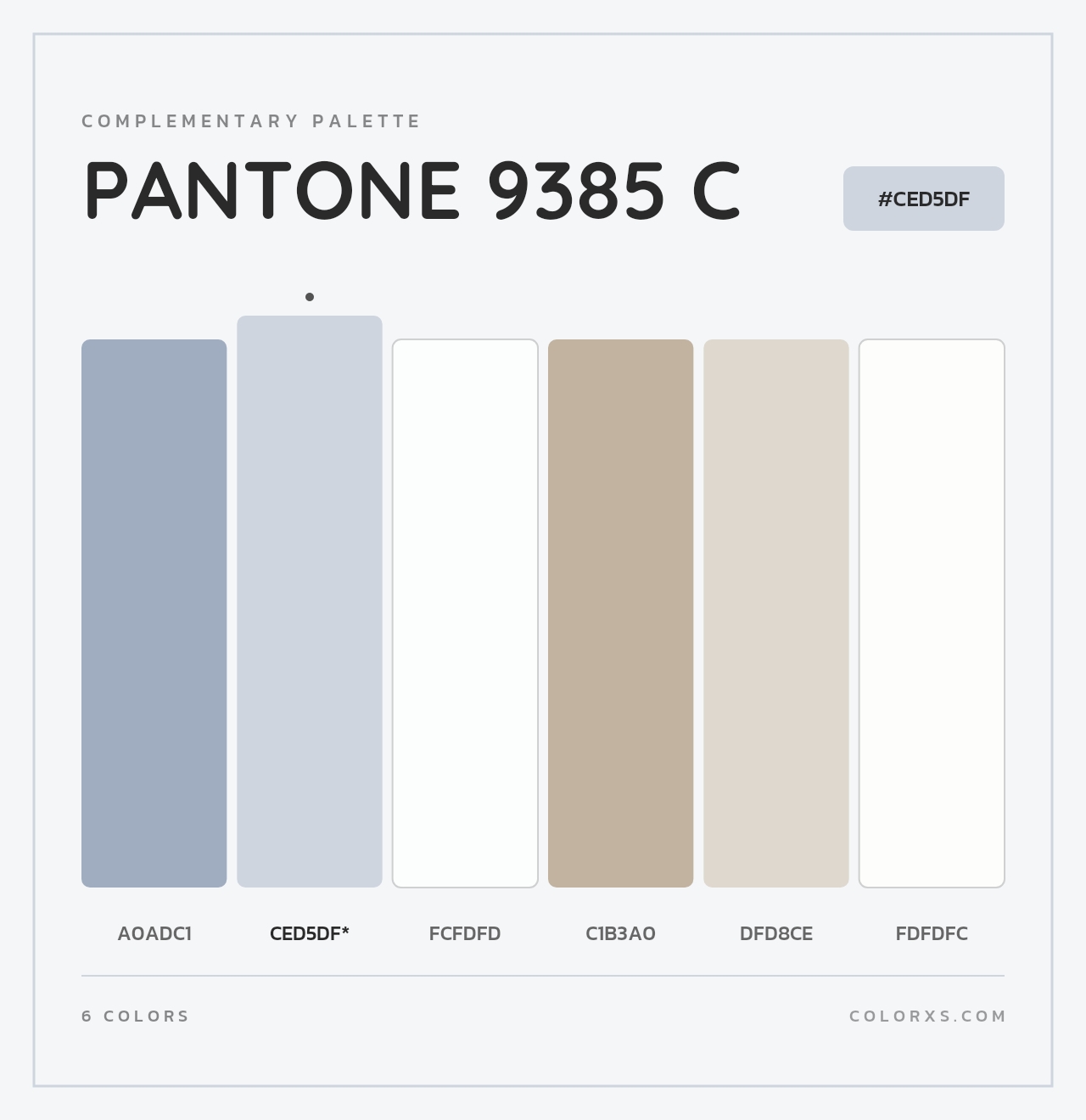 PANTONE 9385 C - Complementary Color Palette