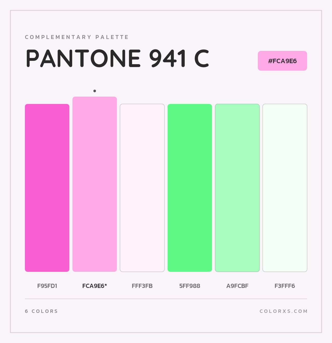 PANTONE 941 C - Complementary Color Palette
