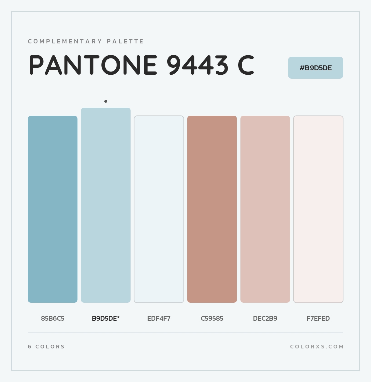 PANTONE 9443 C - Complementary Color Palette