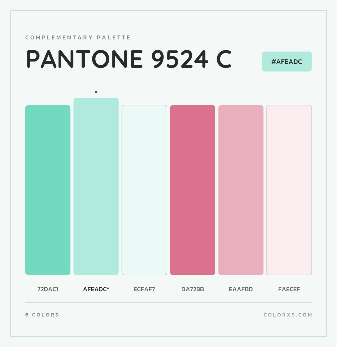 PANTONE 9524 C - Complementary Color Palette