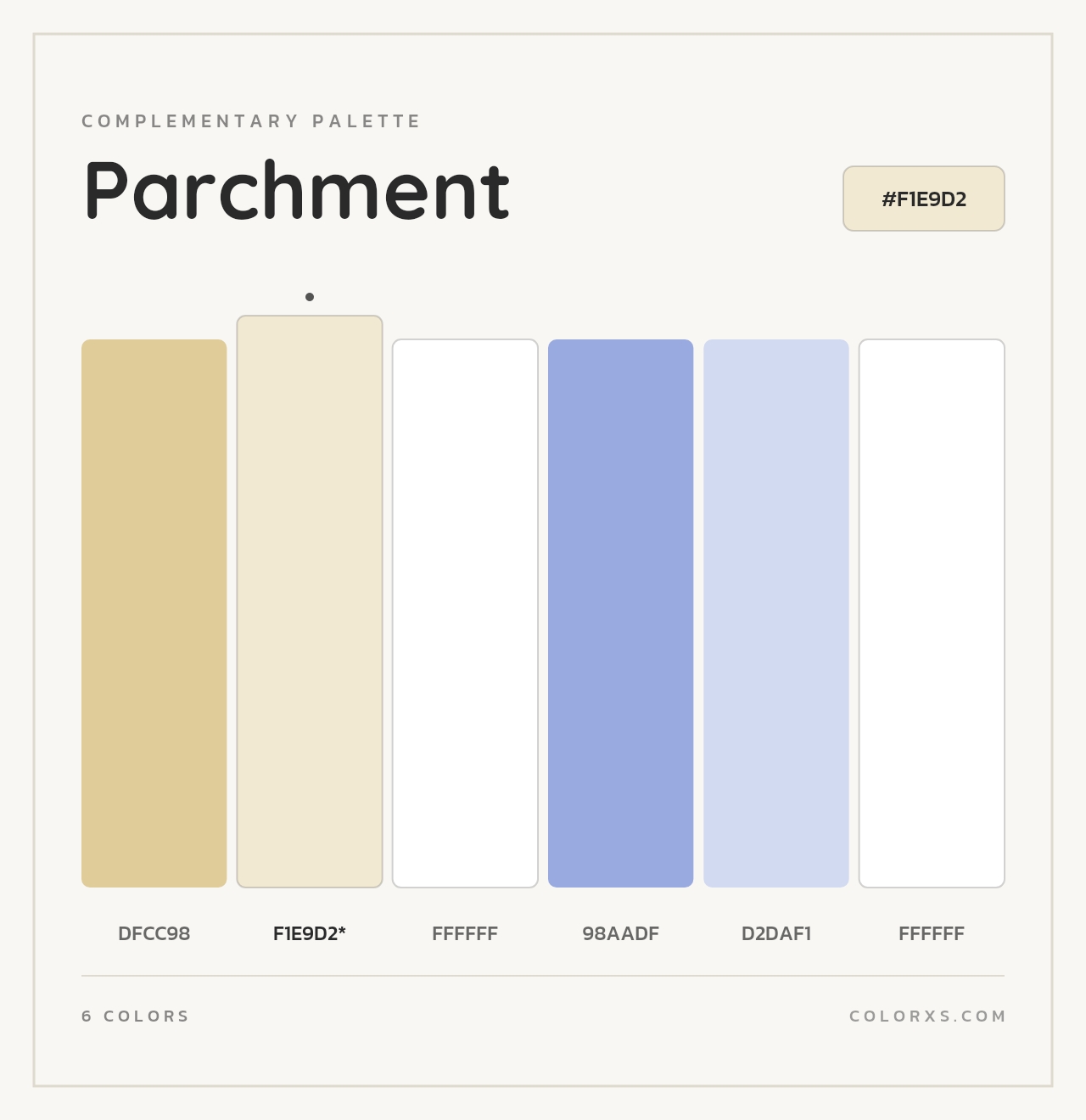 Parchment - Complementary Color Palette