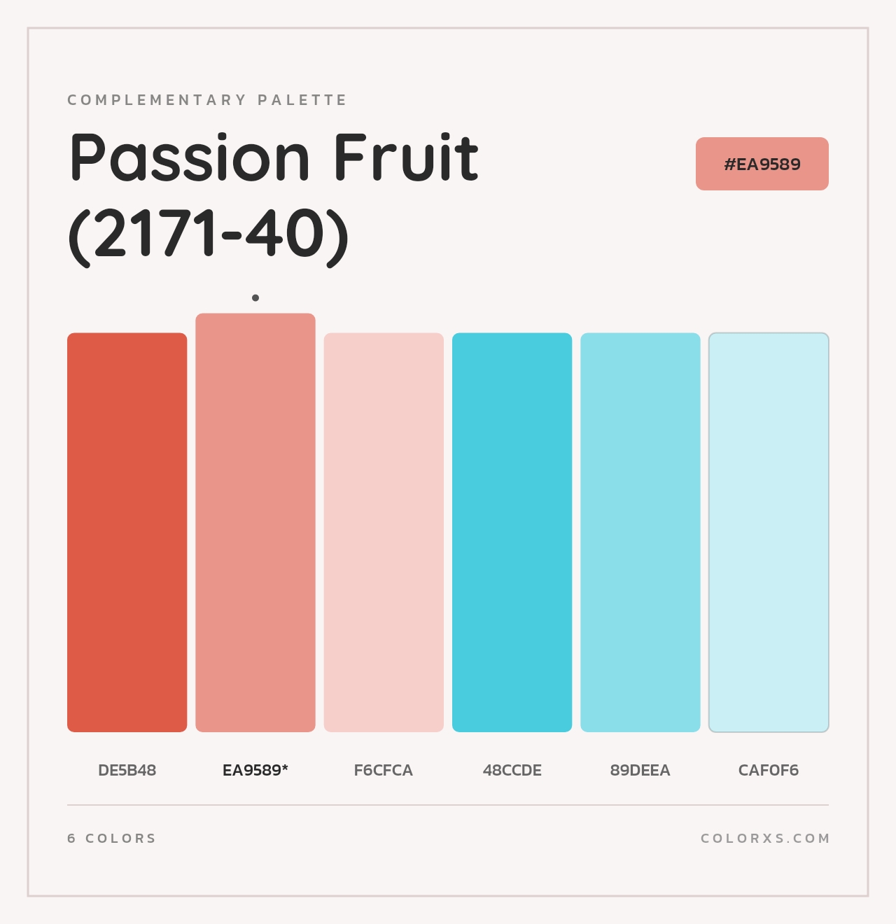 Passion Fruit (2171-40) - Complementary Color Palette