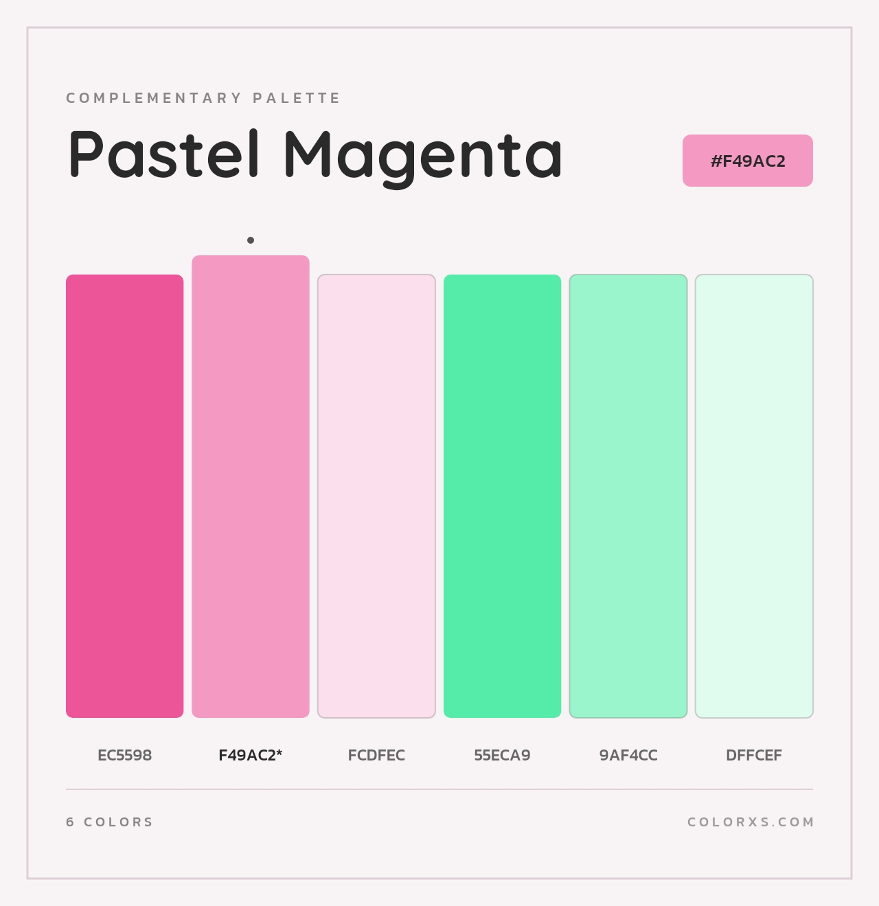 Pastel Magenta - Complementary Color Palette