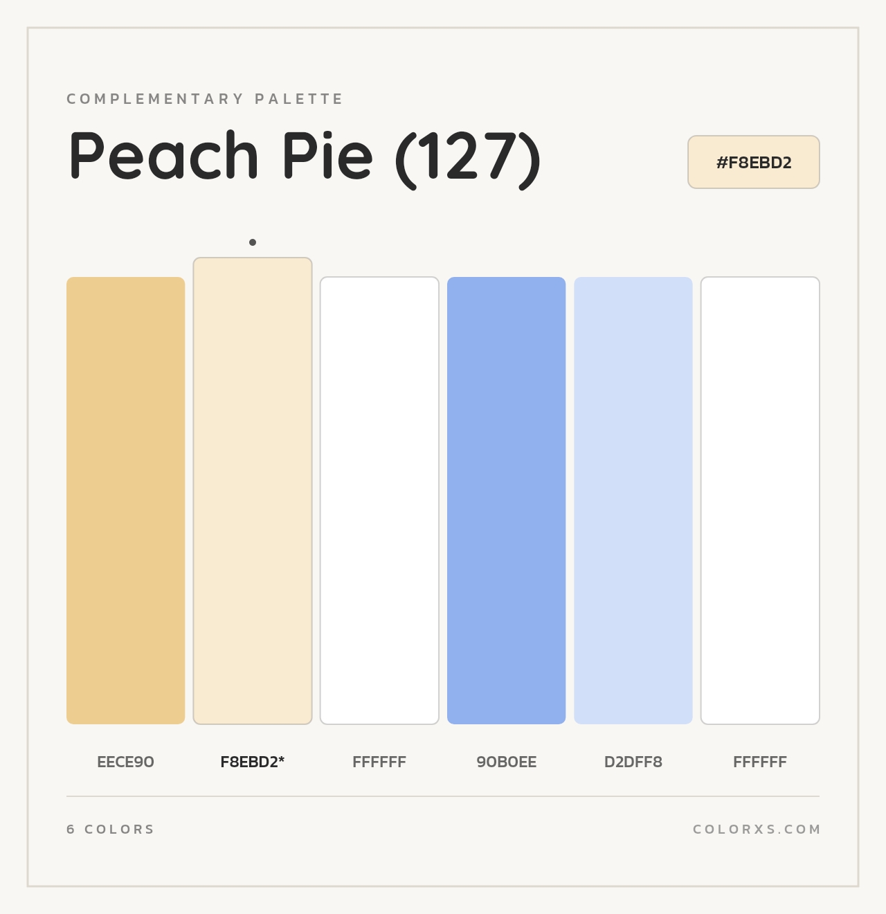 Peach Pie (127) - Complementary Color Palette