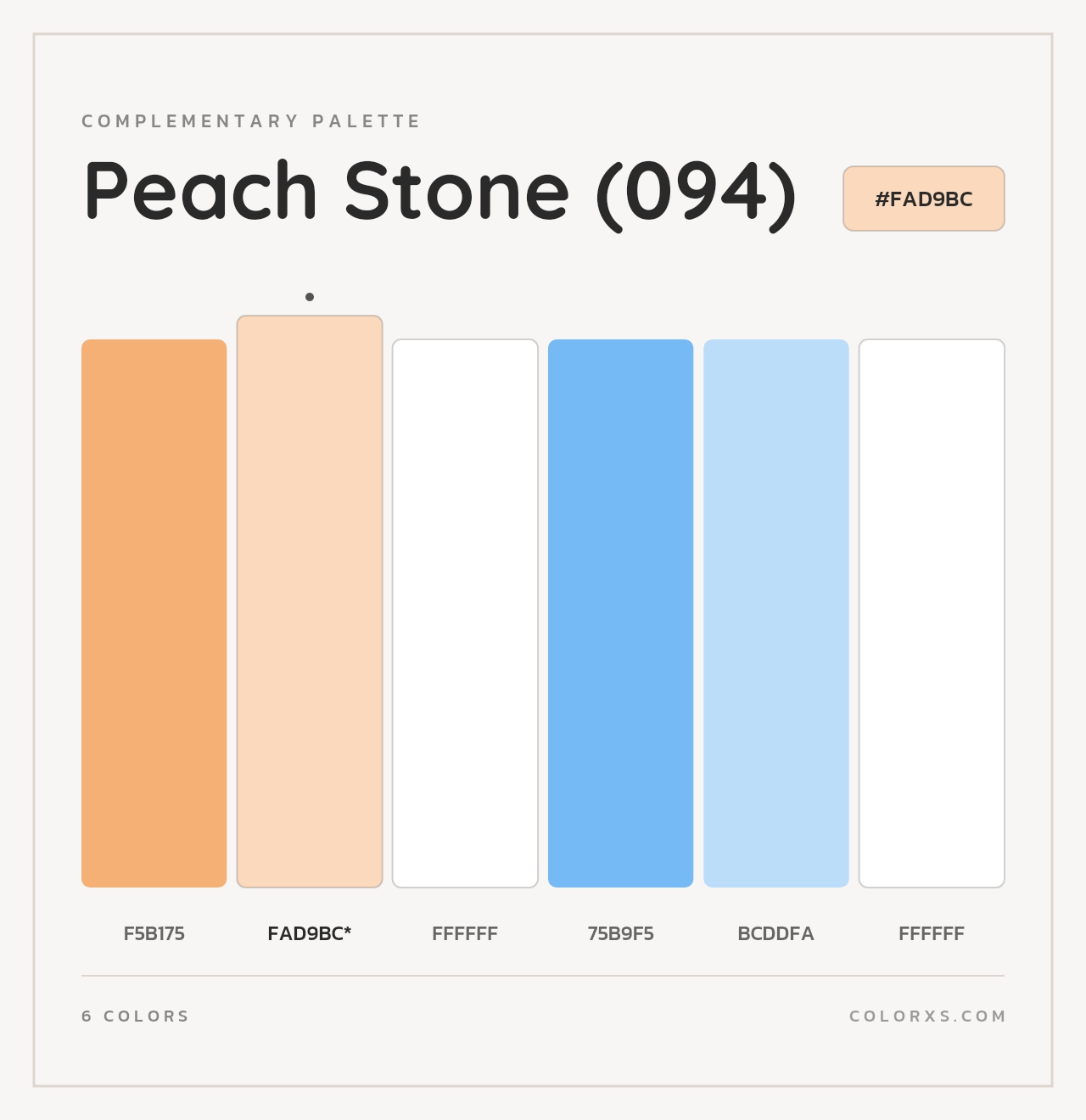 Peach Stone (094) - Complementary Color Palette