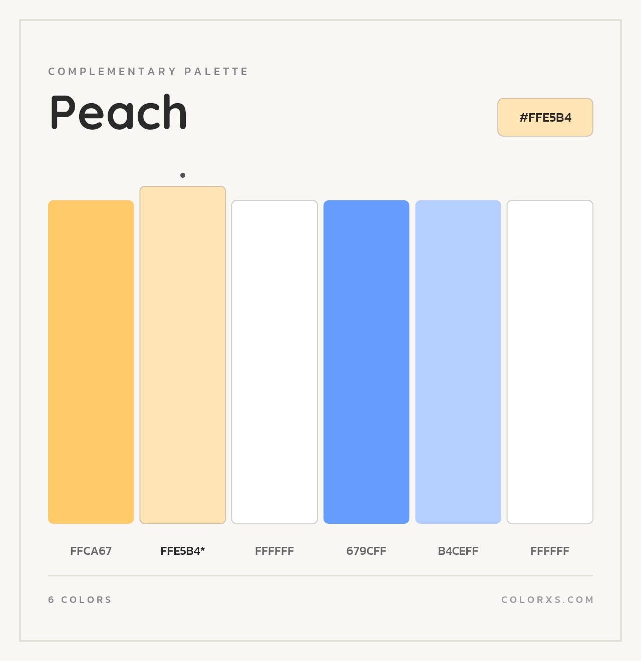 Peach - Complementary Color Palette