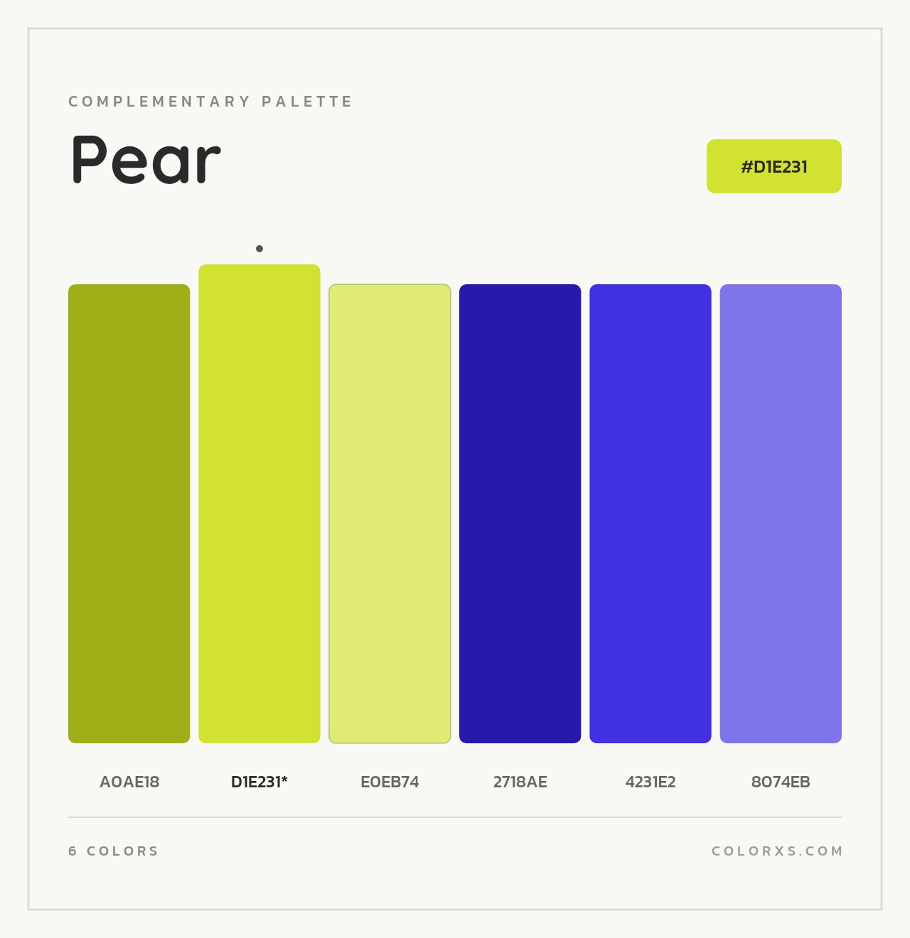 Pear - Complementary Color Palette