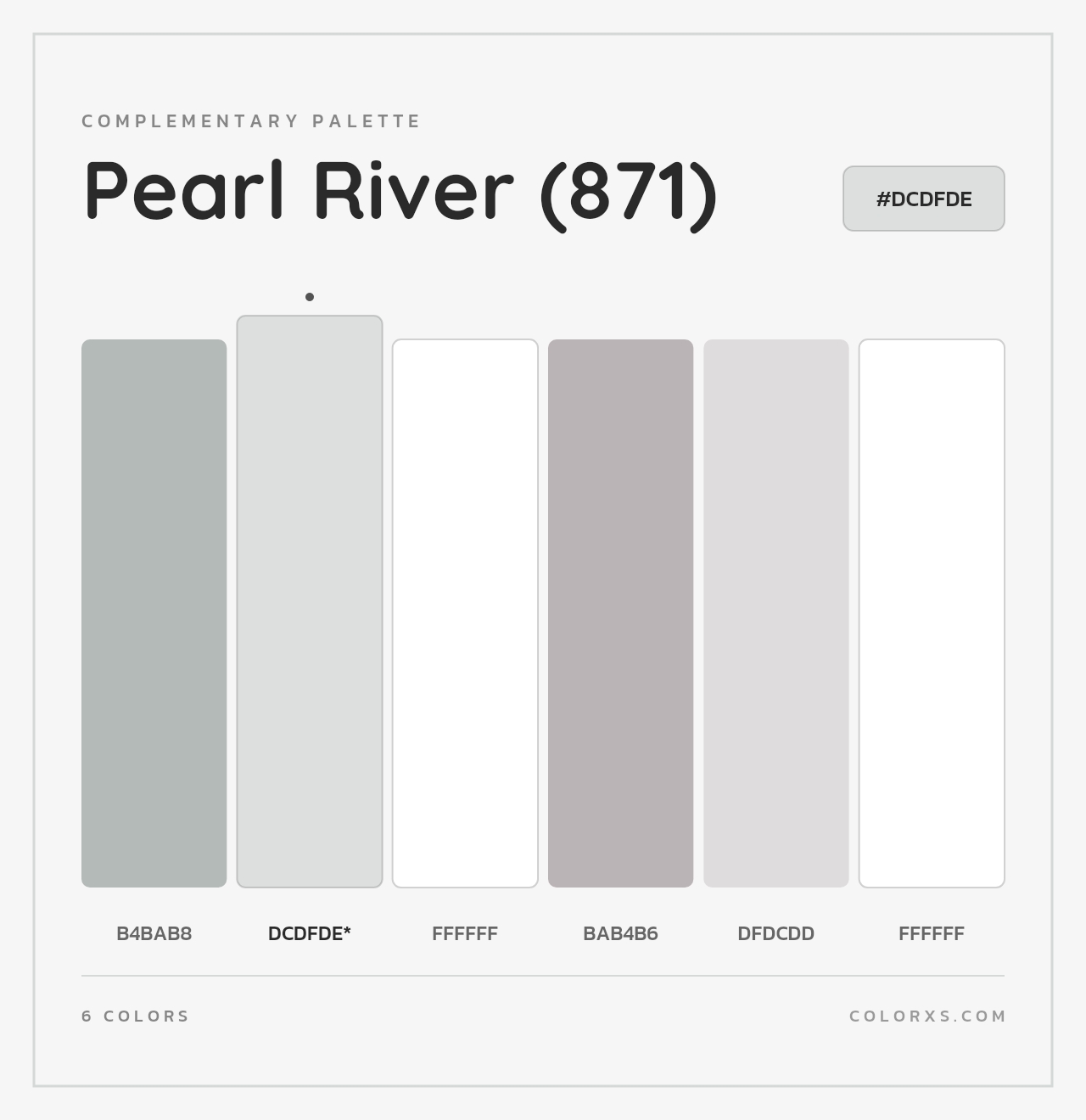 Pearl River (871) - Complementary Color Palette