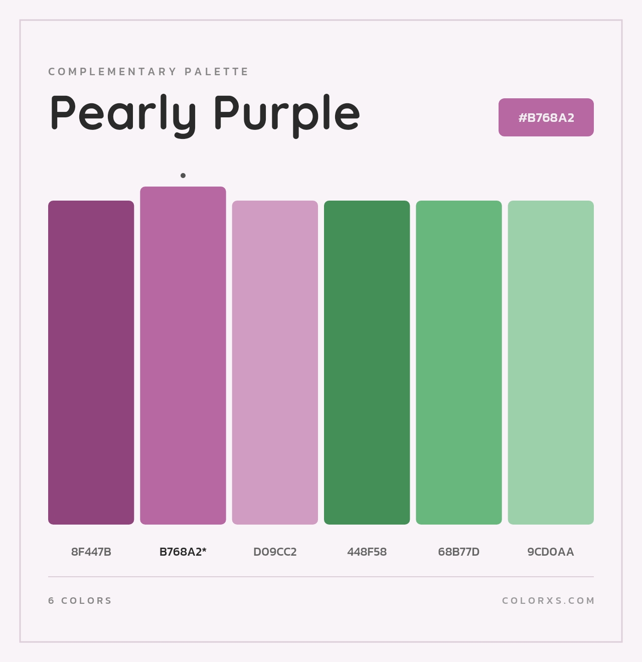 Pearly Purple - Complementary Color Palette
