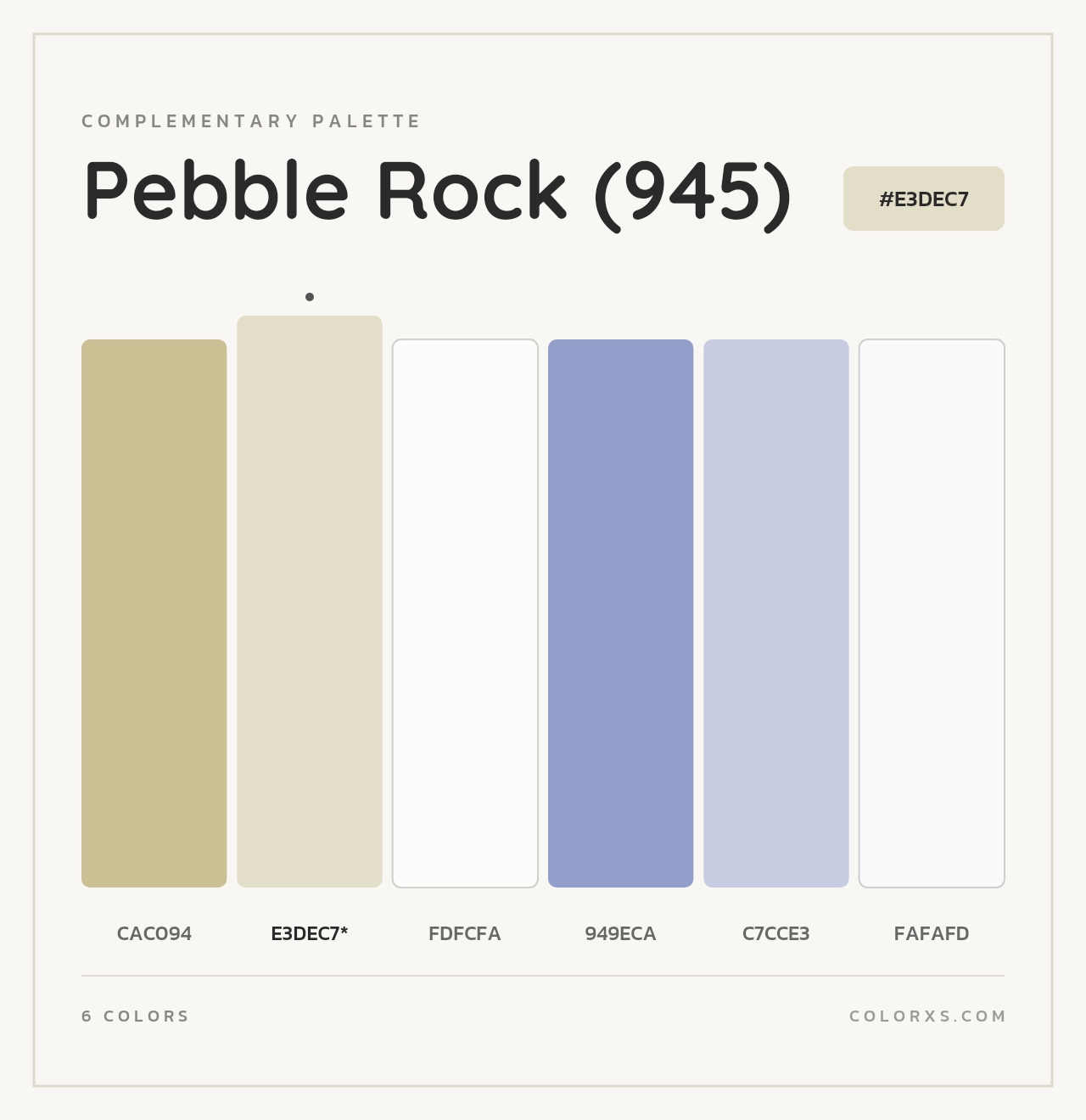 Pebble Rock (945) - Complementary Color Palette