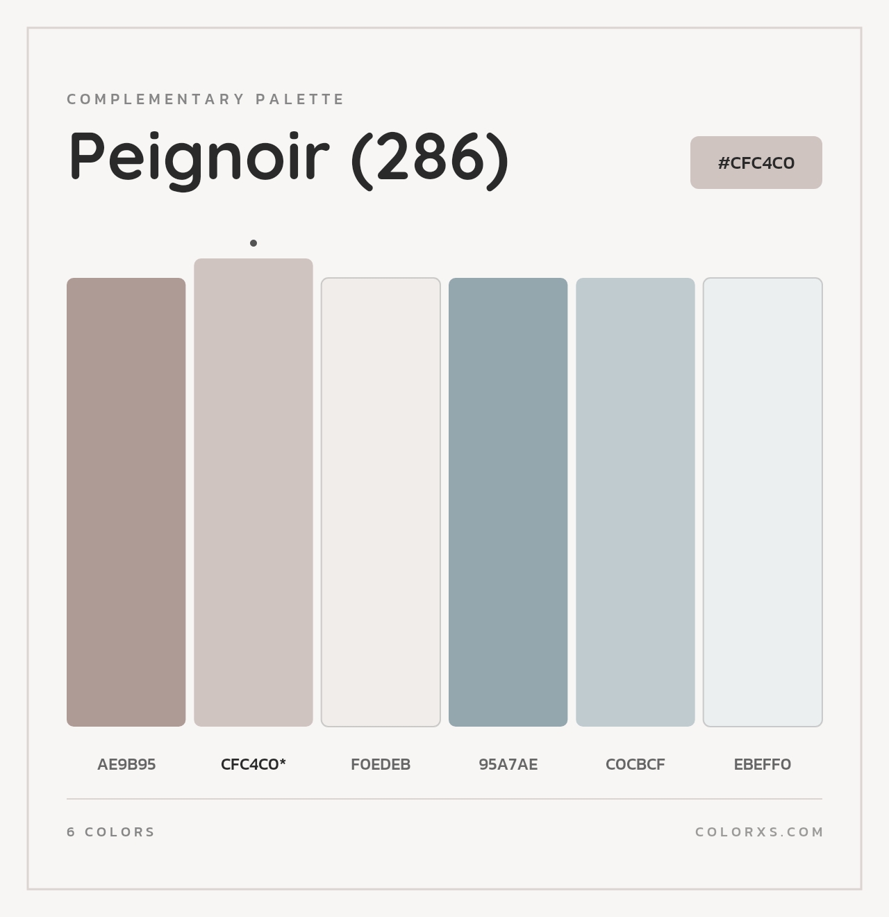 Peignoir (286) - Complementary Color Palette