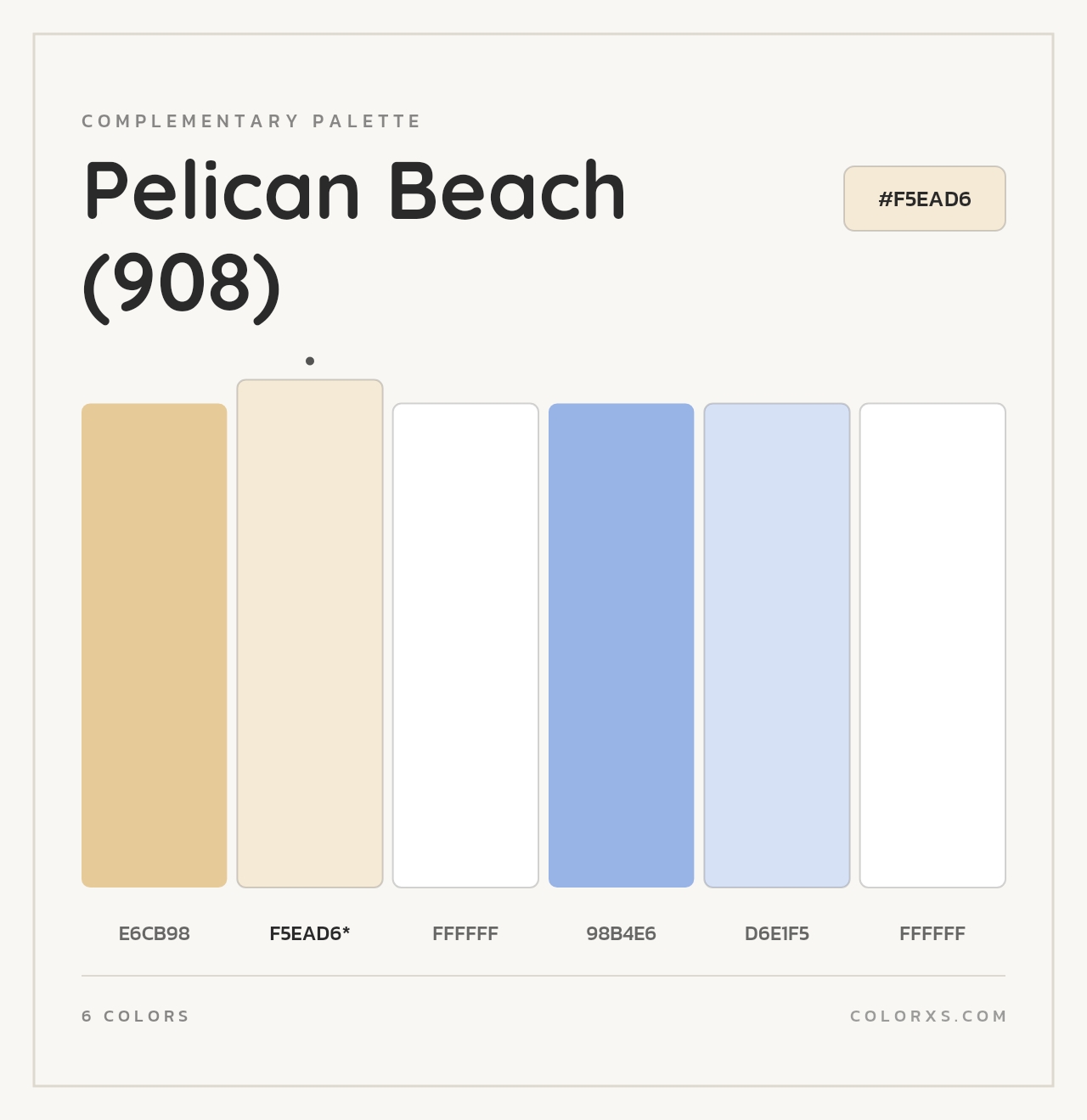 Pelican Beach (908) - Complementary Color Palette