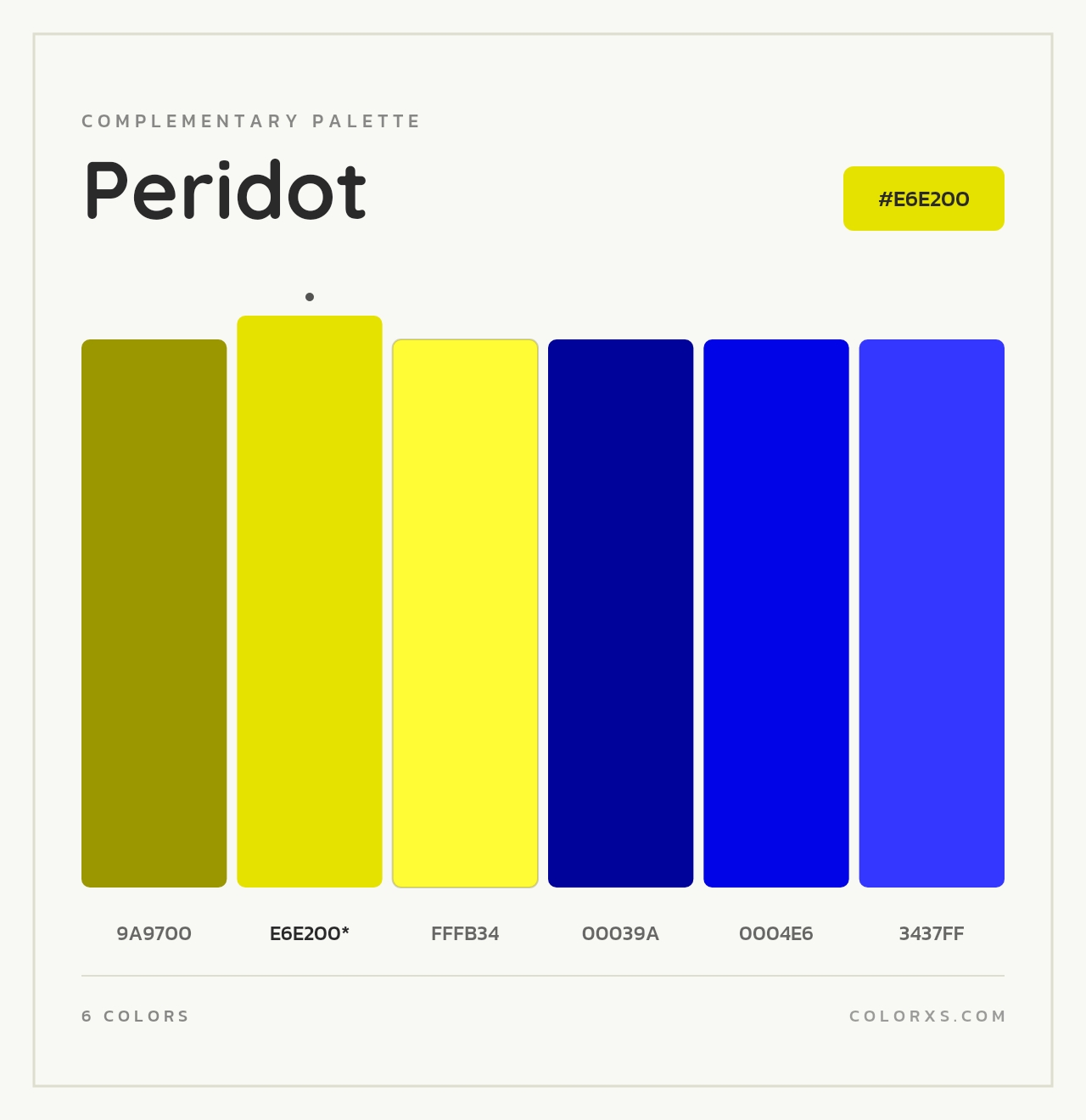 Peridot - Complementary Color Palette