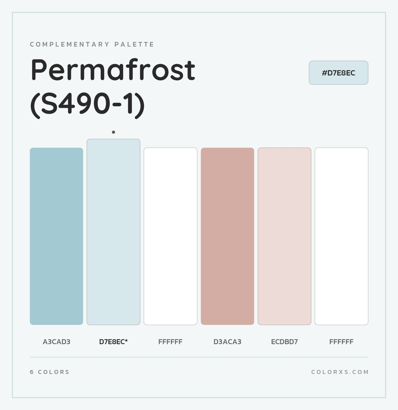Permafrost (S490-1) - Complementary Color Palette