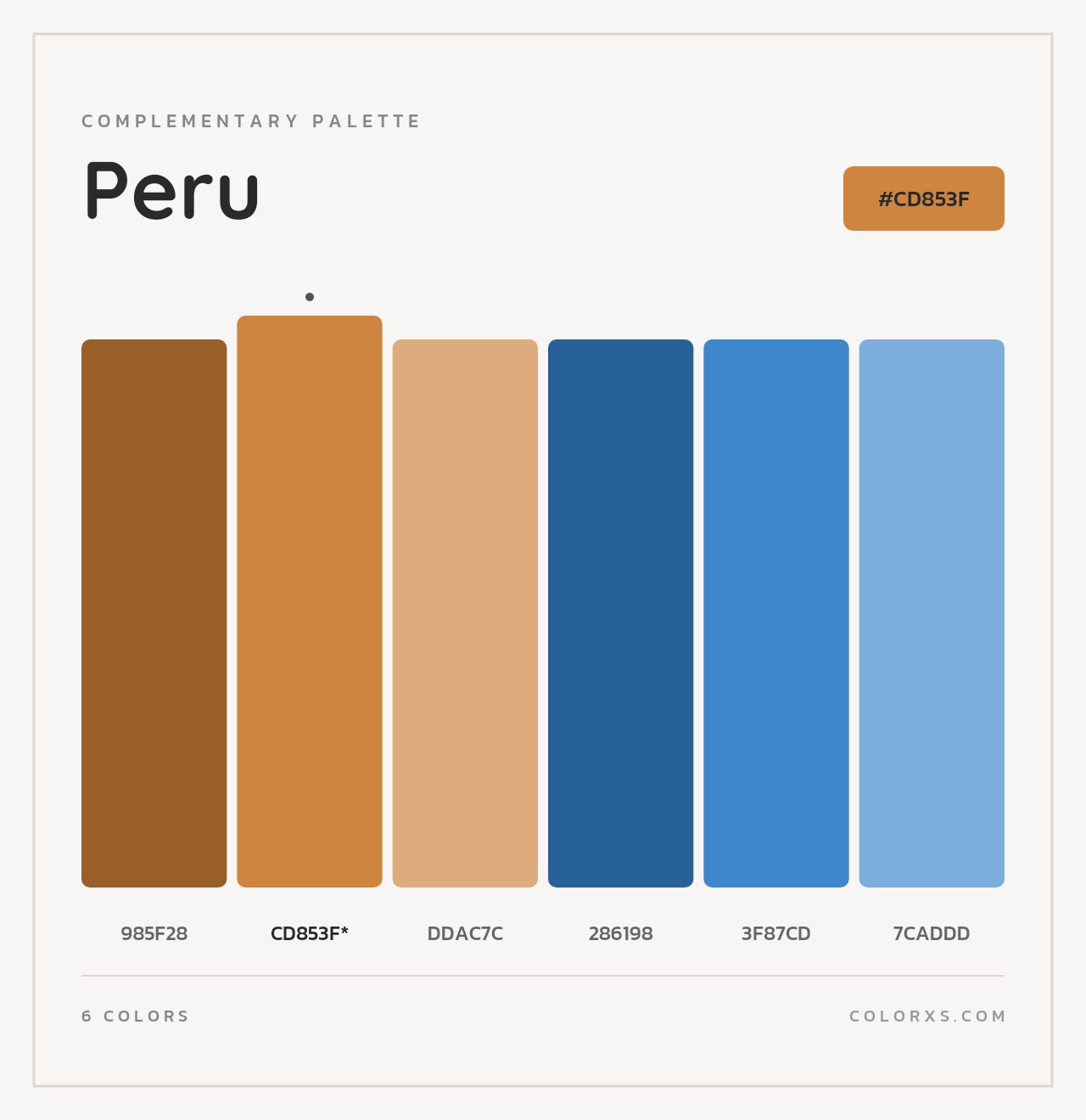Peru - Complementary Color Palette