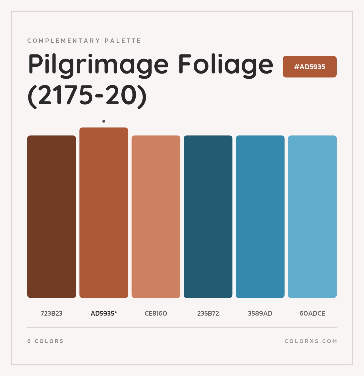 Pilgrimage Foliage (2175-20) - Complementary Color Palette