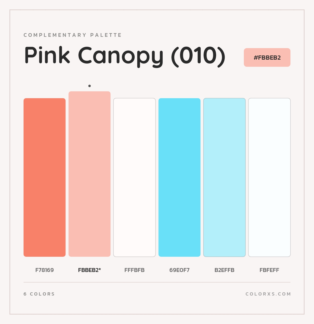 Pink Canopy (010) - Complementary Color Palette