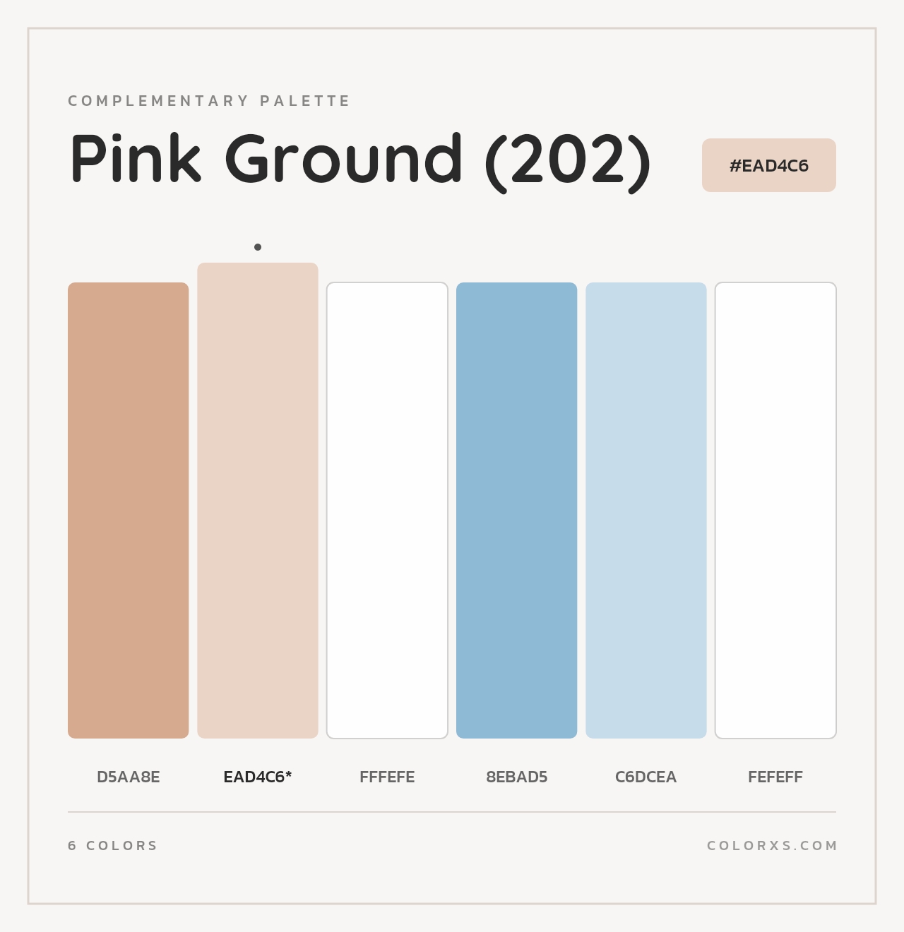 Pink Ground (202) - Complementary Color Palette