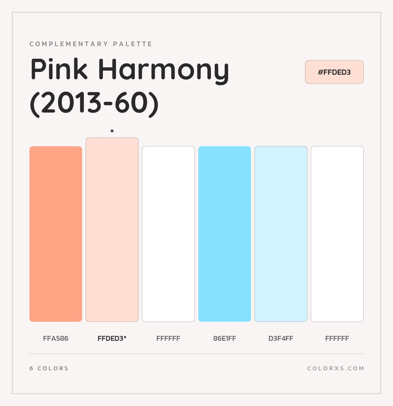 Pink Harmony (2013-60) - Complementary Color Palette