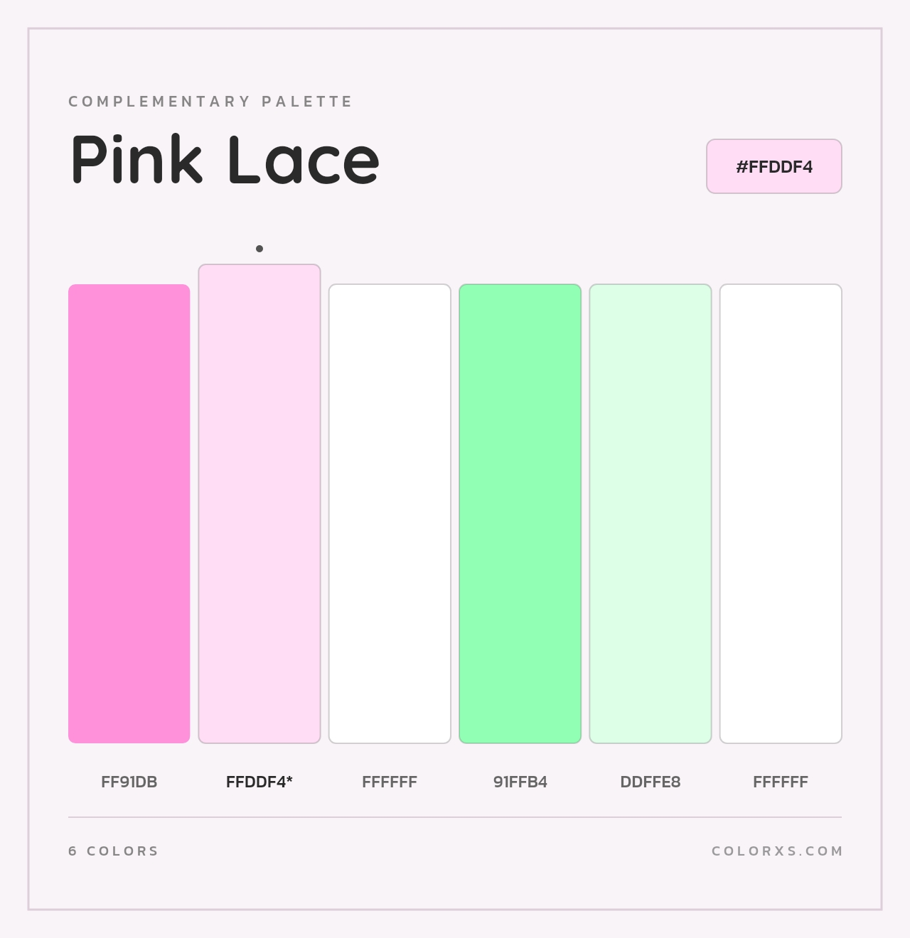 Pink Lace - Complementary Color Palette