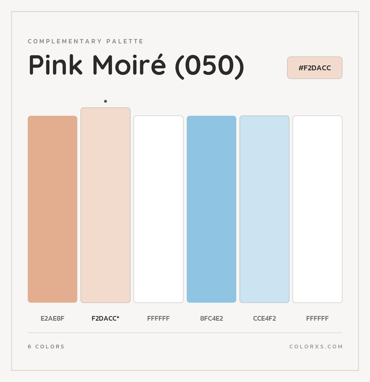 Pink Moiré (050) - Complementary Color Palette