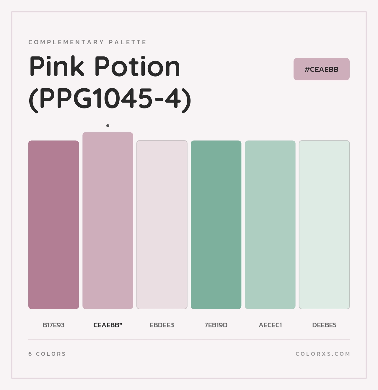 Pink Potion (PPG1045-4) - Complementary Color Palette