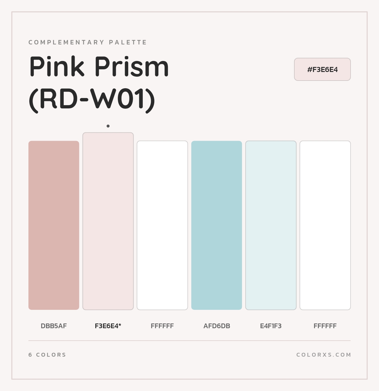 Pink Prism (RD-W01) - Complementary Color Palette