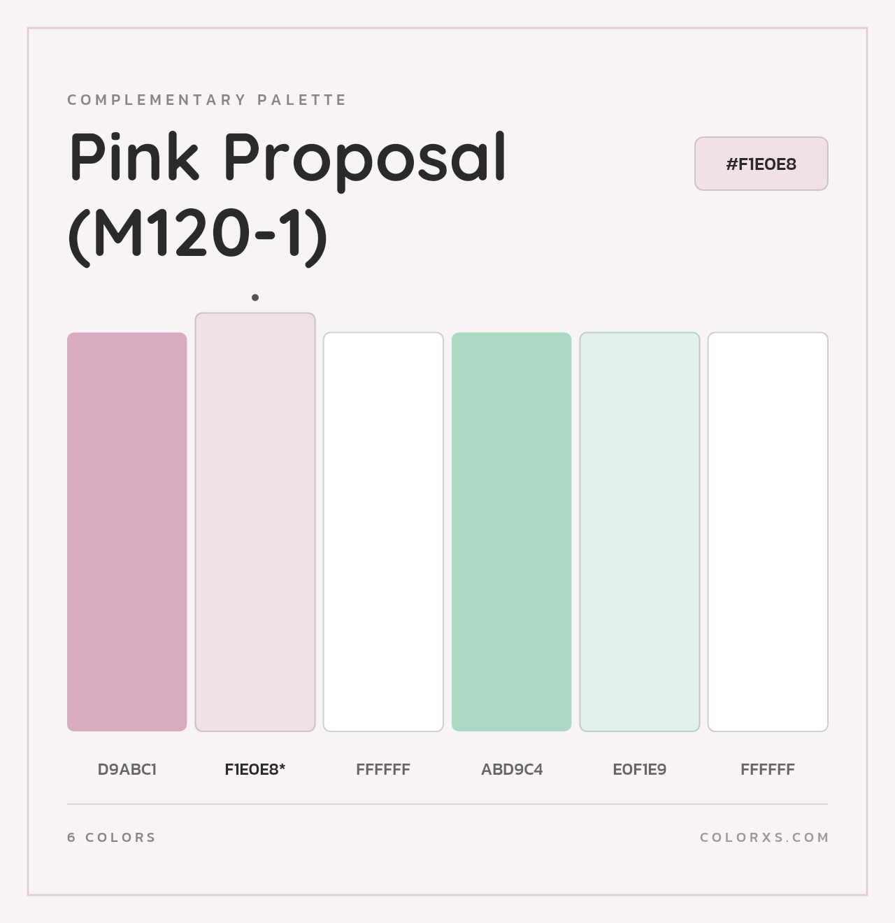 Pink Proposal (M120-1) - Complementary Color Palette