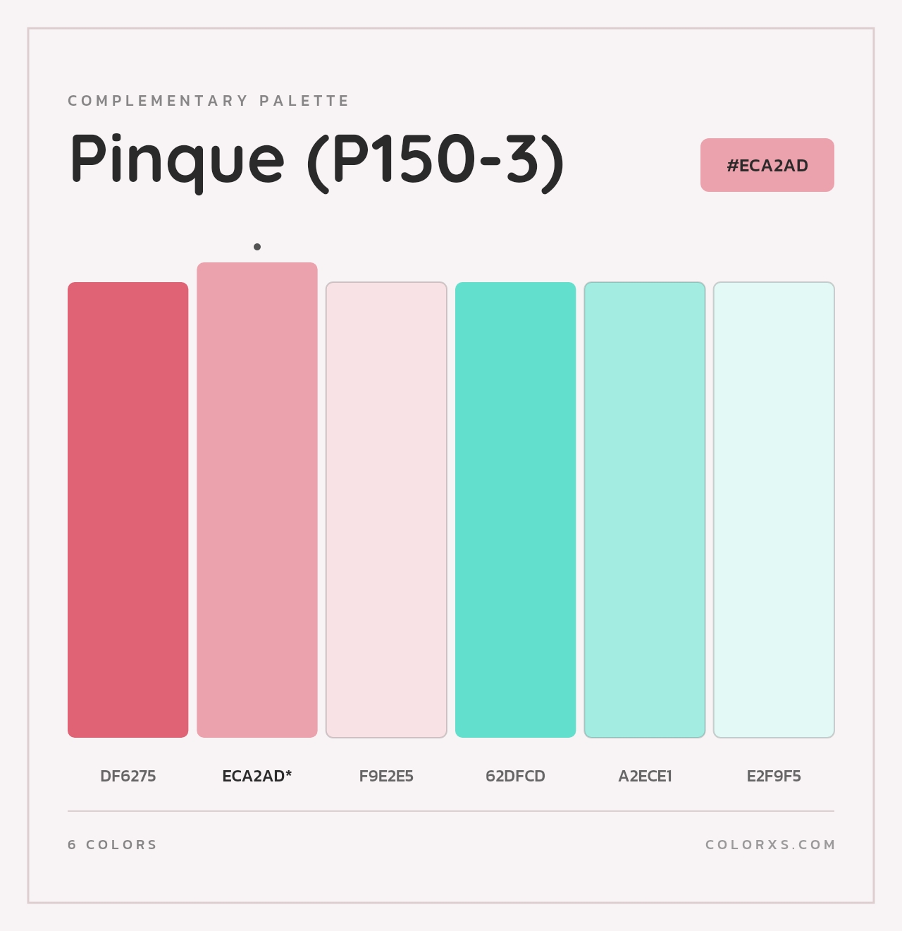 Pinque (P150-3) - Complementary Color Palette
