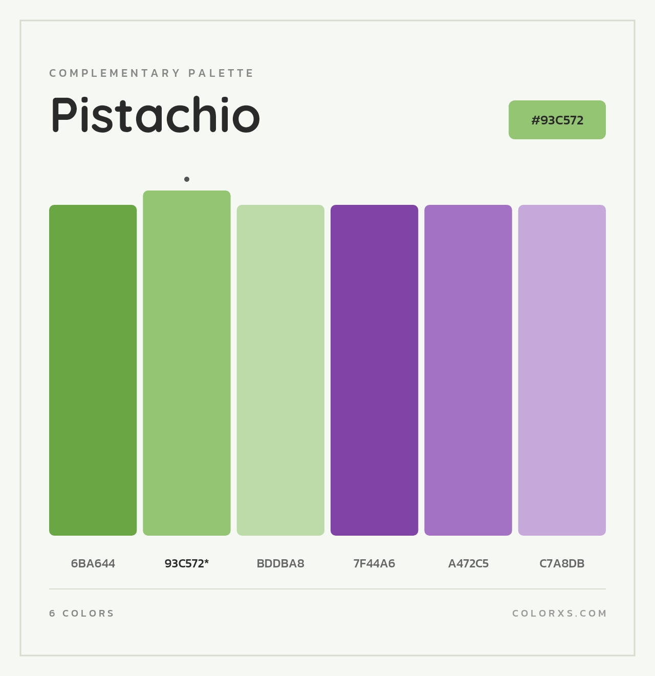 Pistachio - Complementary Color Palette