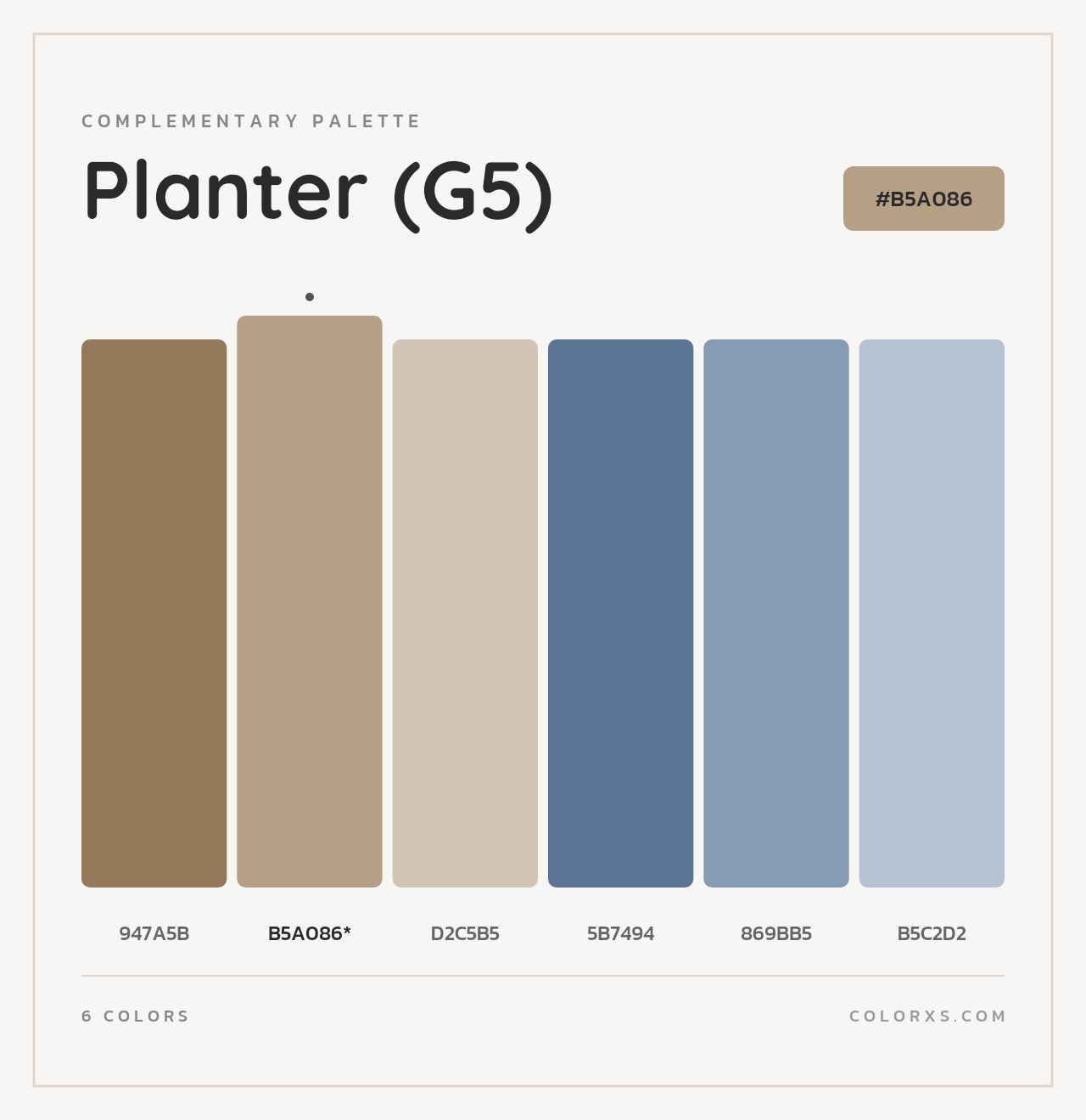 Planter (G5) - Complementary Color Palette