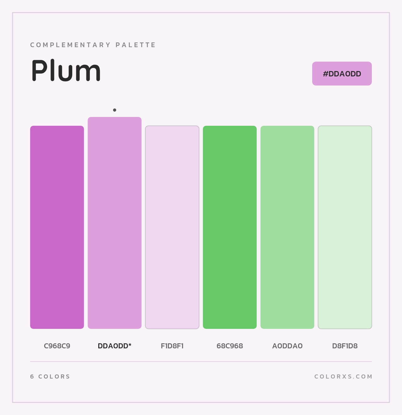 Plum - Complementary Color Palette
