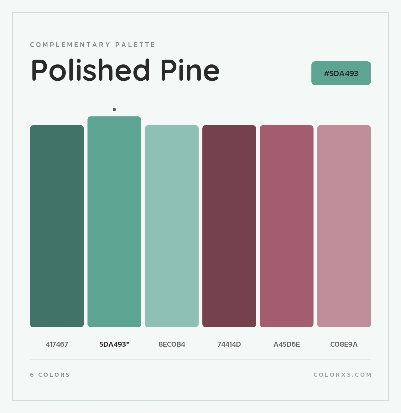 Polished Pine - Complementary Color Palette