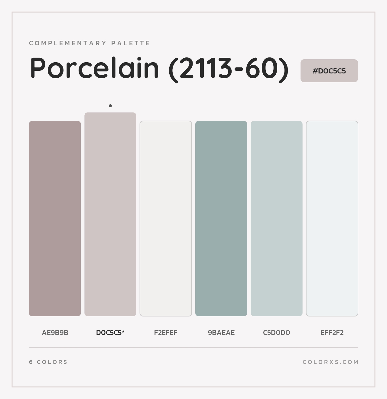 Porcelain (2113-60) - Complementary Color Palette