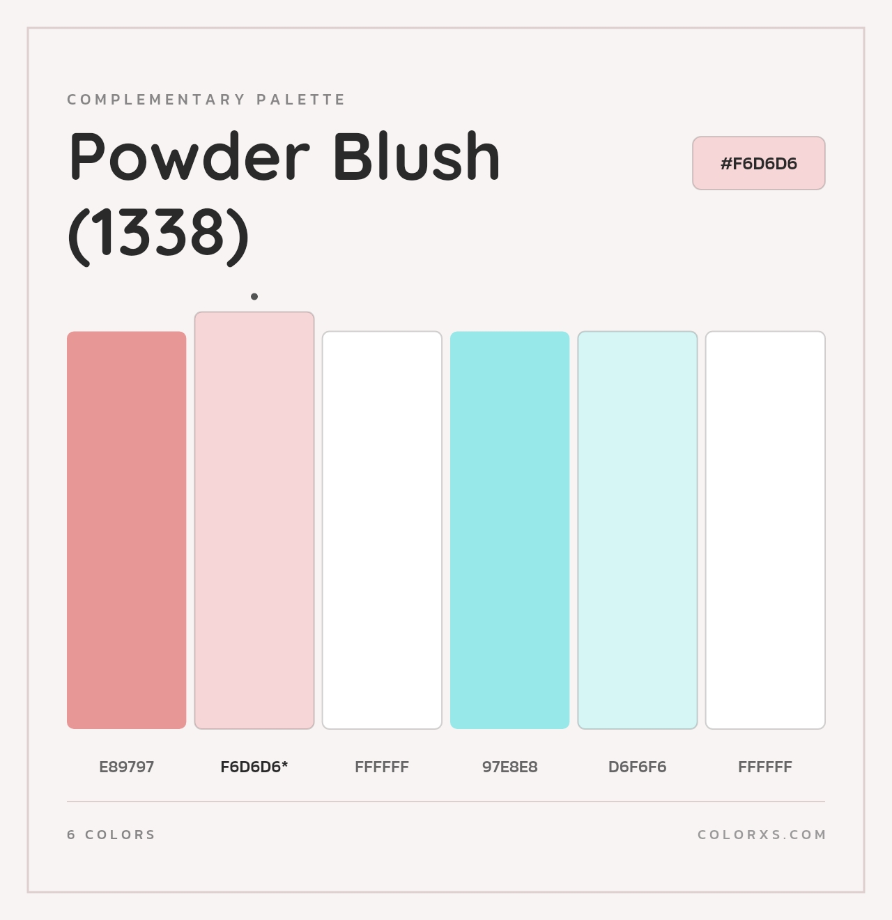 Powder Blush (1338) - Complementary Color Palette