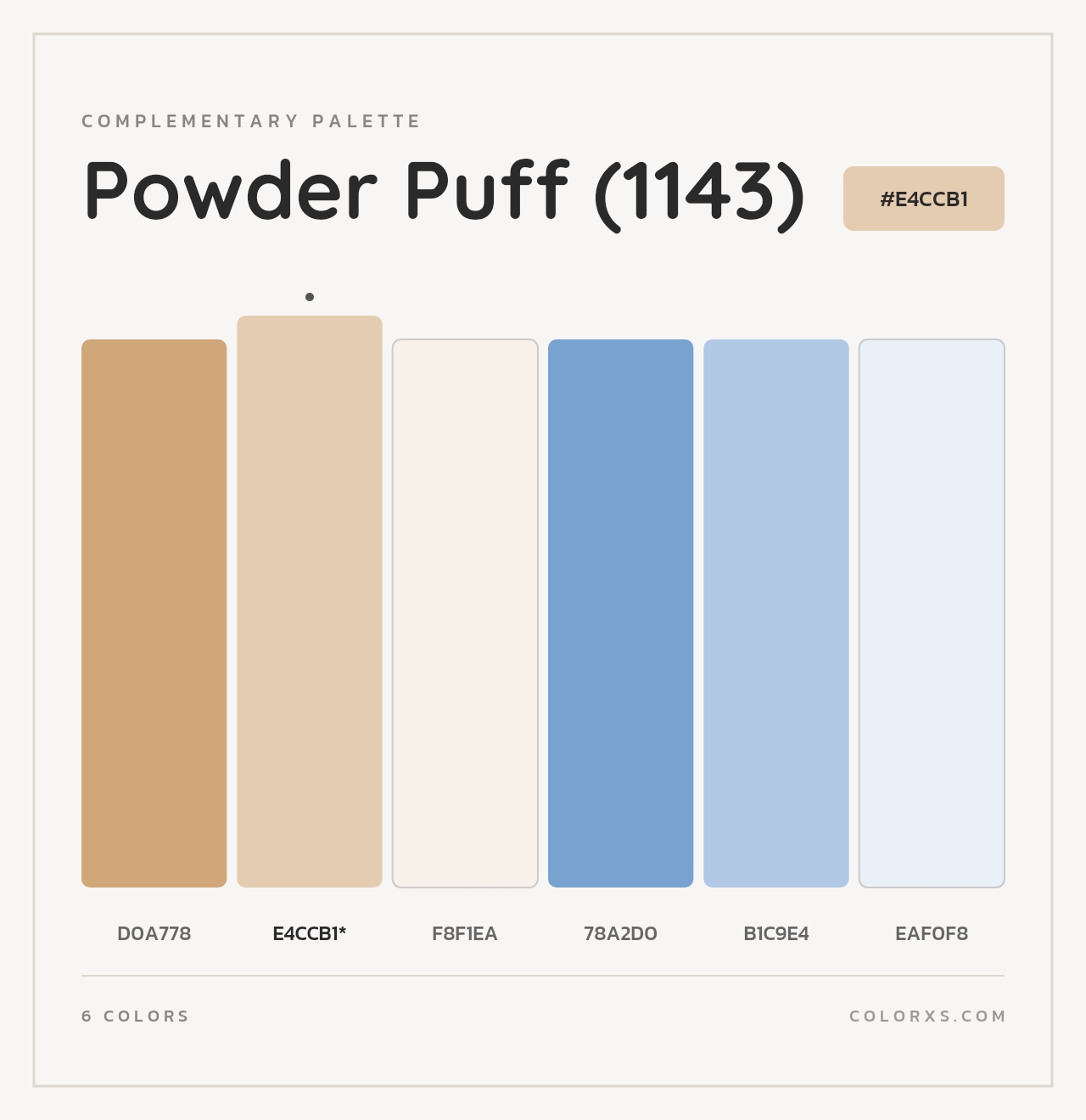 Powder Puff (1143) - Complementary Color Palette