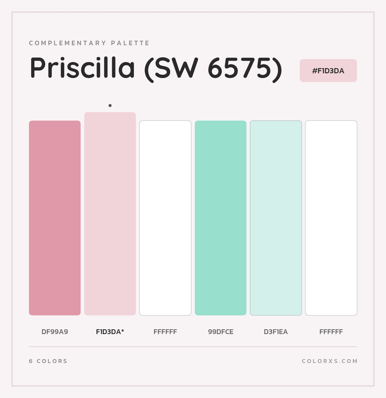 Priscilla (SW 6575) - Complementary Color Palette