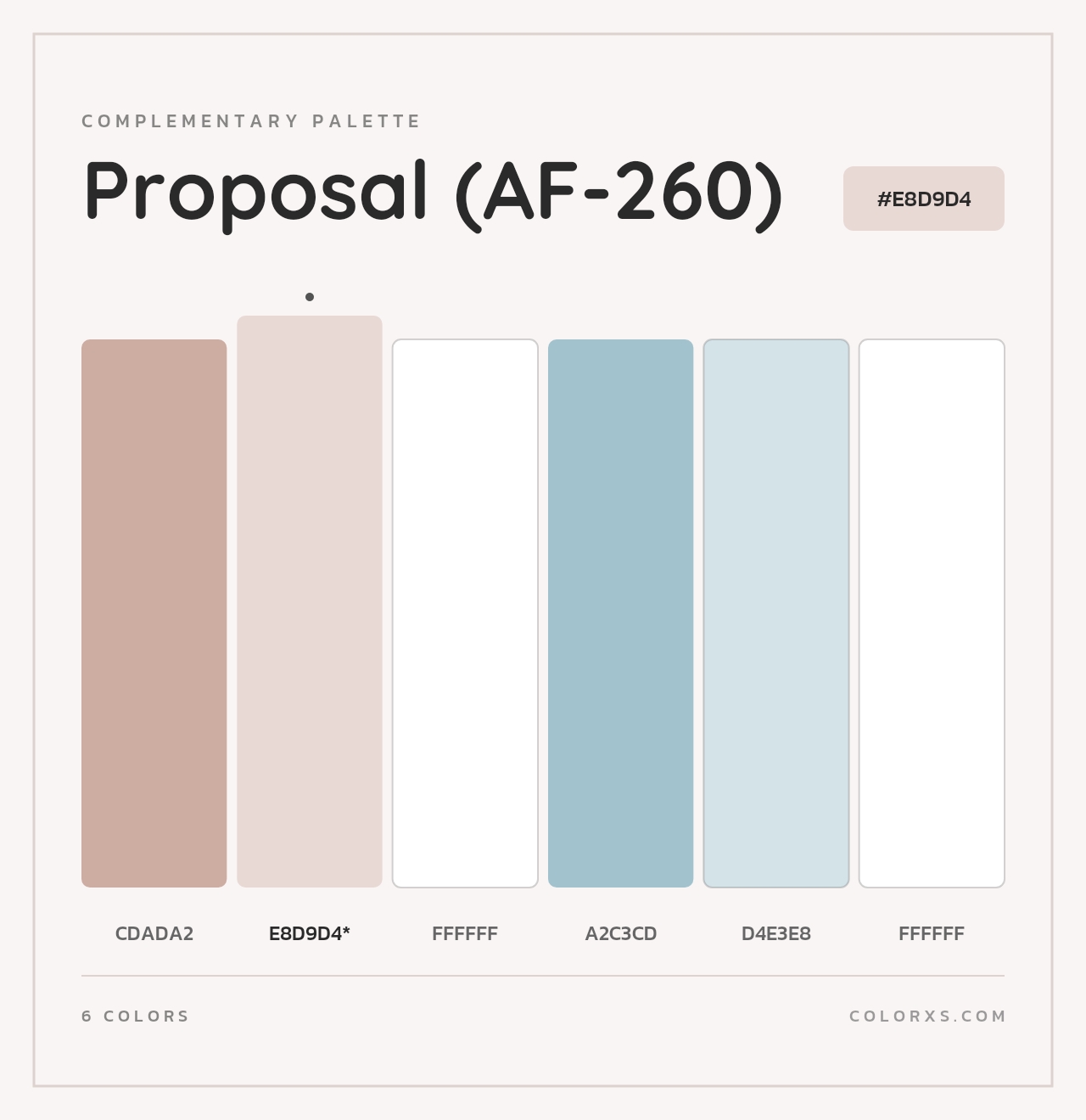 Proposal (AF-260) - Complementary Color Palette