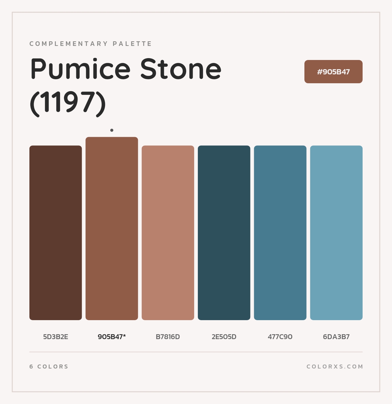 Pumice Stone (1197) - Complementary Color Palette