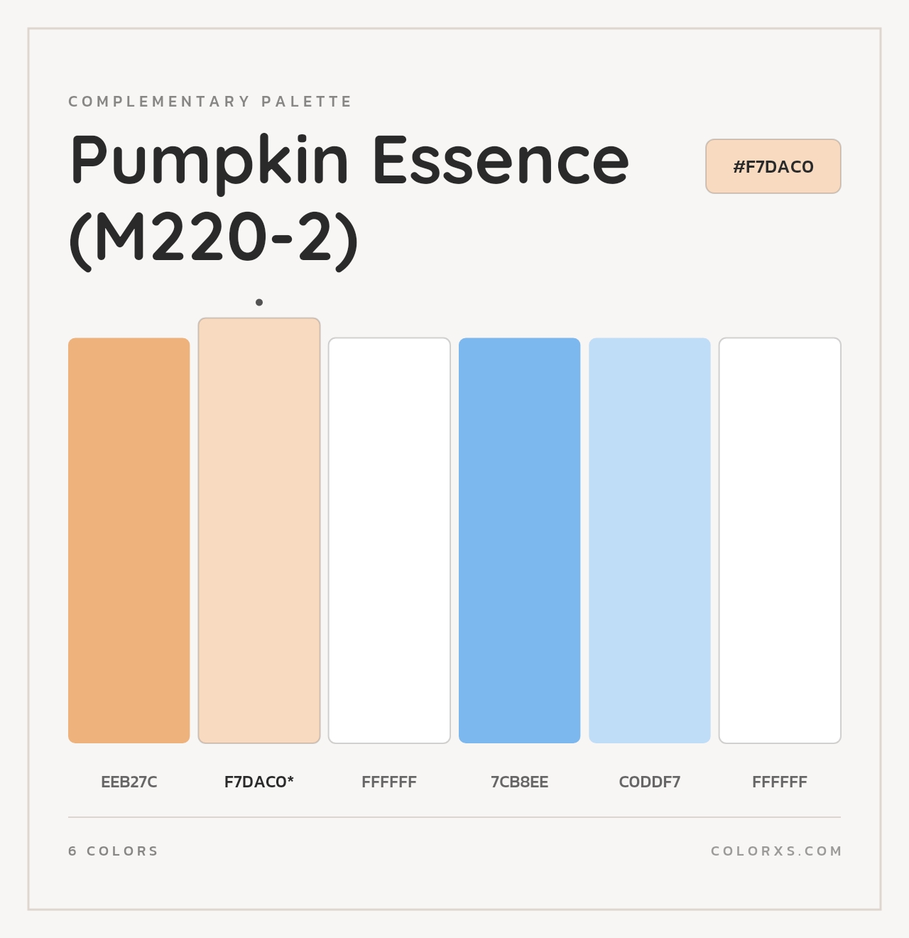 Pumpkin Essence (M220-2) - Complementary Color Palette