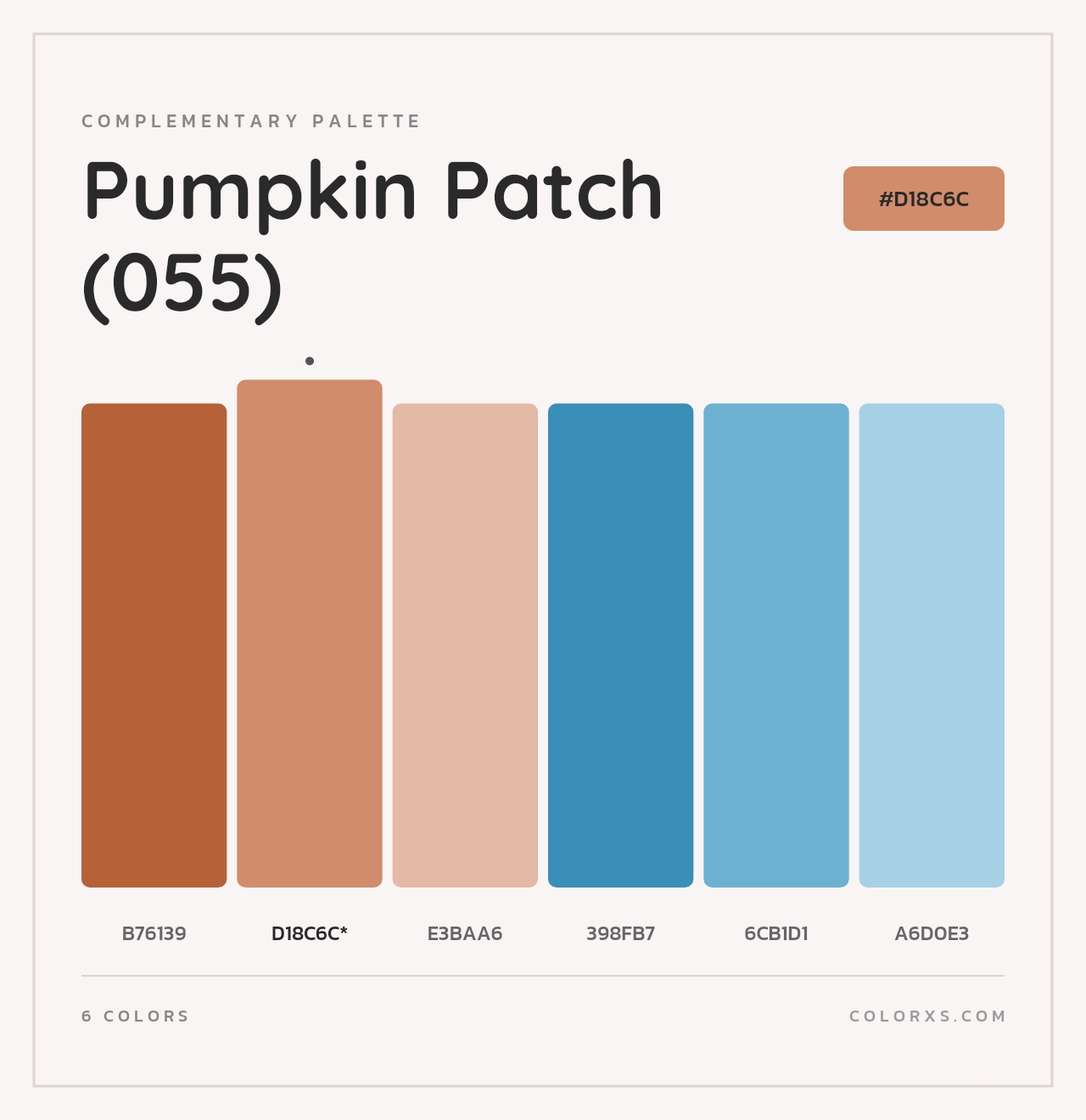 Pumpkin Patch (055) - Complementary Color Palette