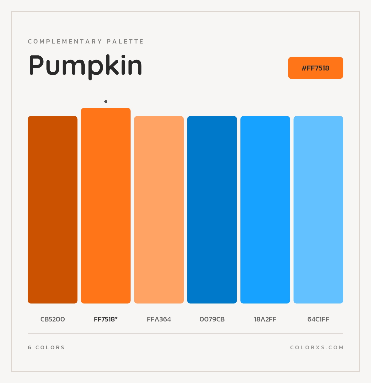 Pumpkin - Complementary Color Palette