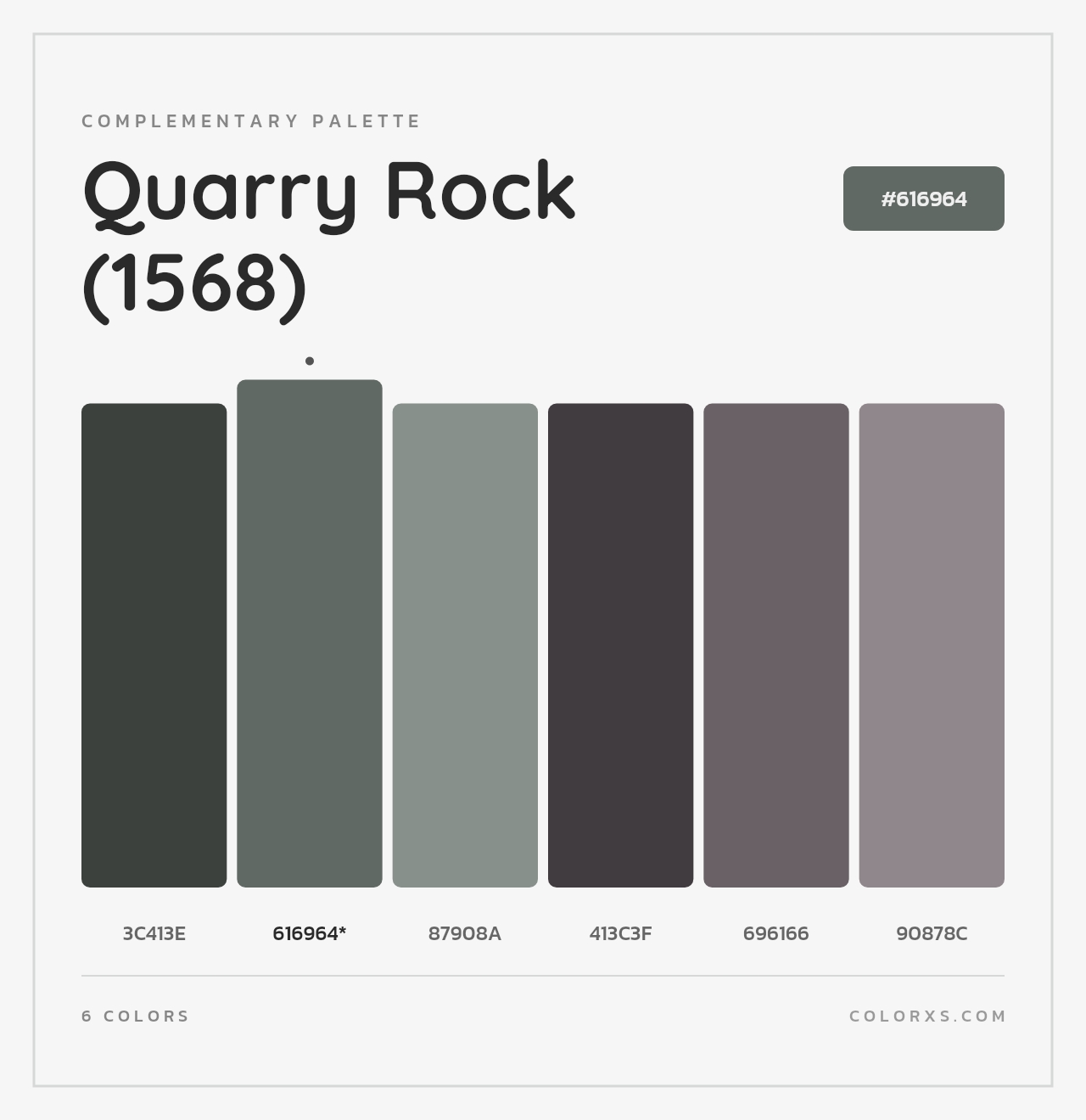 Quarry Rock (1568) - Complementary Color Palette