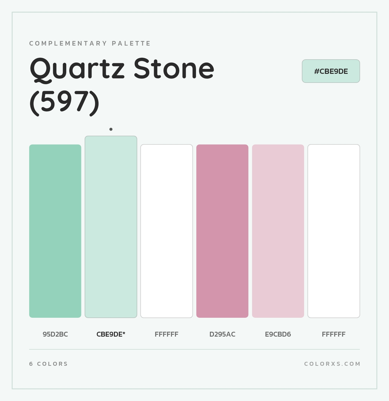 Quartz Stone (597) - Complementary Color Palette