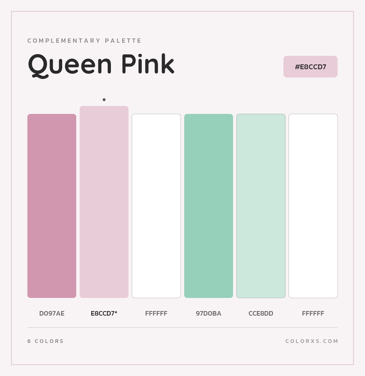 Queen Pink - Complementary Color Palette