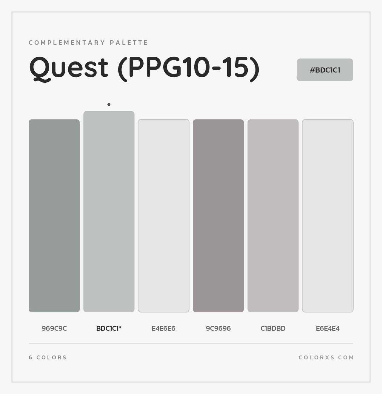 Quest (PPG10-15) - Complementary Color Palette